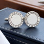 Groom Round Cufflinks, thumbnail 1 of 7