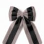 Sustainable Lrg Linen Stripe Bow Hanging Christmas Decoration, thumbnail 3 of 10