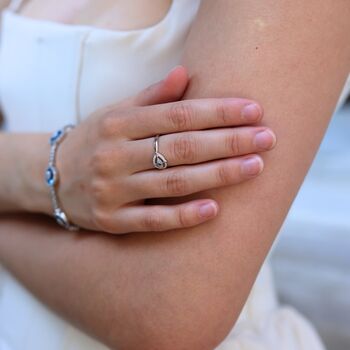 Ancient Evil Eye Sterling Silver Ring, 2 of 12
