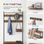 Coat Rack Hall Tree With Bench And Shoe Storage, thumbnail 5 of 11