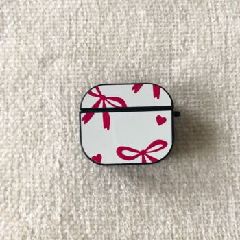 Light / Bright Pink Bows Airpod Case, 2 of 3