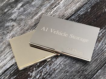 Personalised Engraved Business Card Holder, 6 of 8
