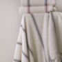 Handloomed Striped Blanket And Two Cushion Covers Set, thumbnail 3 of 5