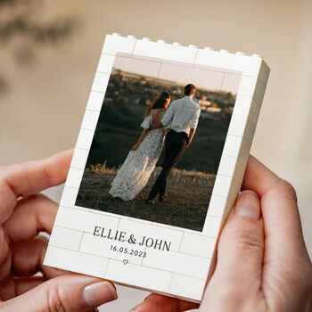 Personalised Wedding Photo Keepsake Block Gift, 9 of 9
