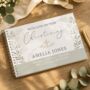 Personalised Religious Cross Spiral Guest Book, thumbnail 2 of 4