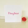 Daughter Handmade Birthday Card, thumbnail 3 of 3