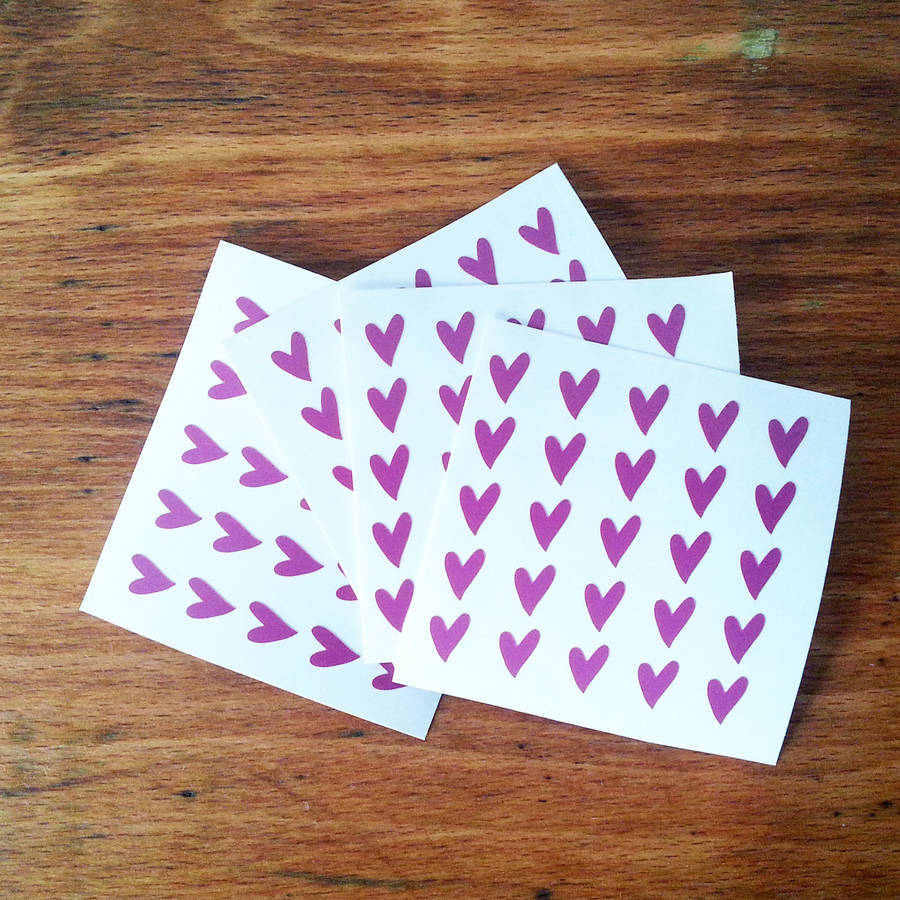 Tiny Purple Heart Stickers