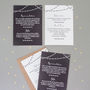 Fairy Light Wedding Invitation Full Sample Set, thumbnail 4 of 6