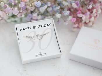 30th Birthday Gift For Her, Sterling Silver Bracelet, 2 of 9