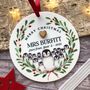 Personalised Class Teacher Acrylic Christmas Tree Decoration, thumbnail 1 of 2