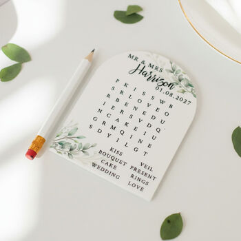 Personalised Wedding Table Games For Guests, 8 of 12