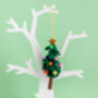 Personalised Colourful Felt Christmas Tree Decoration, thumbnail 2 of 2