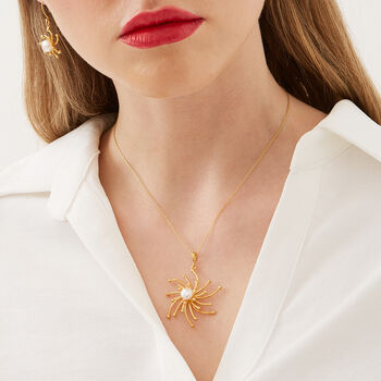 Pearl Molten Drip Sunburst Sterling Silver Set, 7 of 8