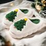 Plush Christmas Tree Bubble Slippers, thumbnail 10 of 11