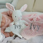 Personalised Bunny Ribbed Comforter And Blanket Set, thumbnail 6 of 12