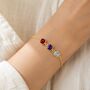Personalised Create Your Own Square Birthstones Bracelet, thumbnail 5 of 8