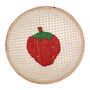 Strawberry Handwoven Placemat Set Of Four, thumbnail 2 of 4