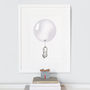 Personalised Gender Neutral Baby Grey Balloon Picture, thumbnail 1 of 10