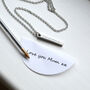 Personalised Necklace Mums Heartfelt Message, thumbnail 5 of 6
