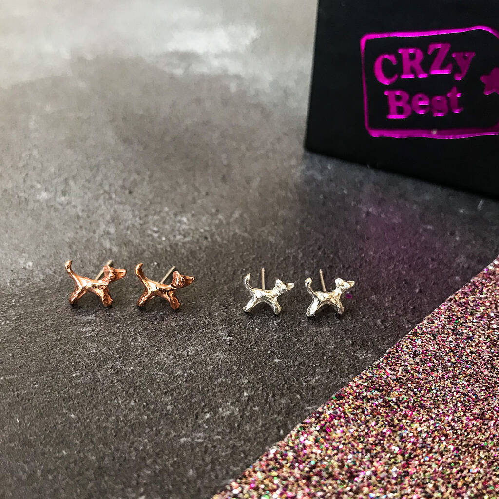 Tiny Dog Earrings, 1 of 10