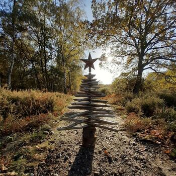 Eco Friendly Wooden Christmas Tree 3ft, 2 of 3