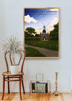 Wimbledon Common Travel Poster Art Print, 5 of 8