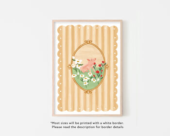 Baby Pig Nursery Art Print, 4 of 4