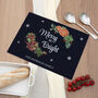 Personalised Christmas Floral Glass Worktop Saver, thumbnail 4 of 5
