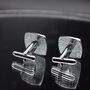 Ferrari Cufflinks Black And Silver Prancing Horse Design Gift For Men, thumbnail 4 of 5