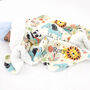 Personalised White Baby Gown And Jungle Blanket Set, thumbnail 2 of 12
