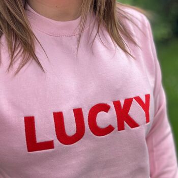 Lucky Embroidered Sweatshirt, 4 of 4