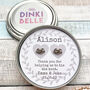 Personalised Wedding Knot Earrings In Gift Tin, thumbnail 3 of 11