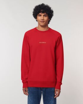 Custom Flag Organic Cotton Men’s Sweatshirt, 11 of 11