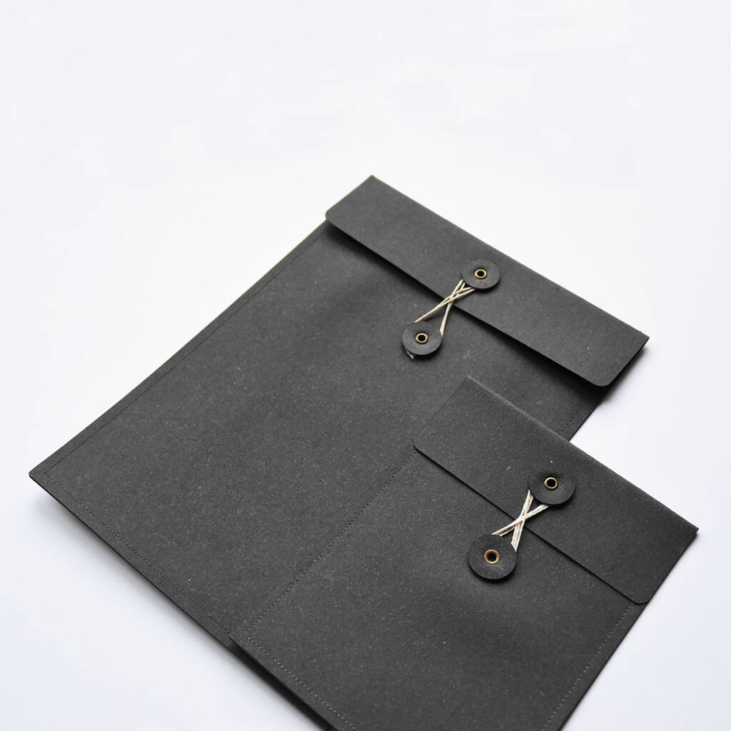 Recycled Leather A4 Envelope Case By Toothpic Nations