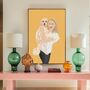 Custom Pet Mum Dad Portrait Dog Cat Gift Print, thumbnail 2 of 12