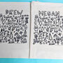 Personalised Colour It In Christmas Craft Sack, thumbnail 2 of 10