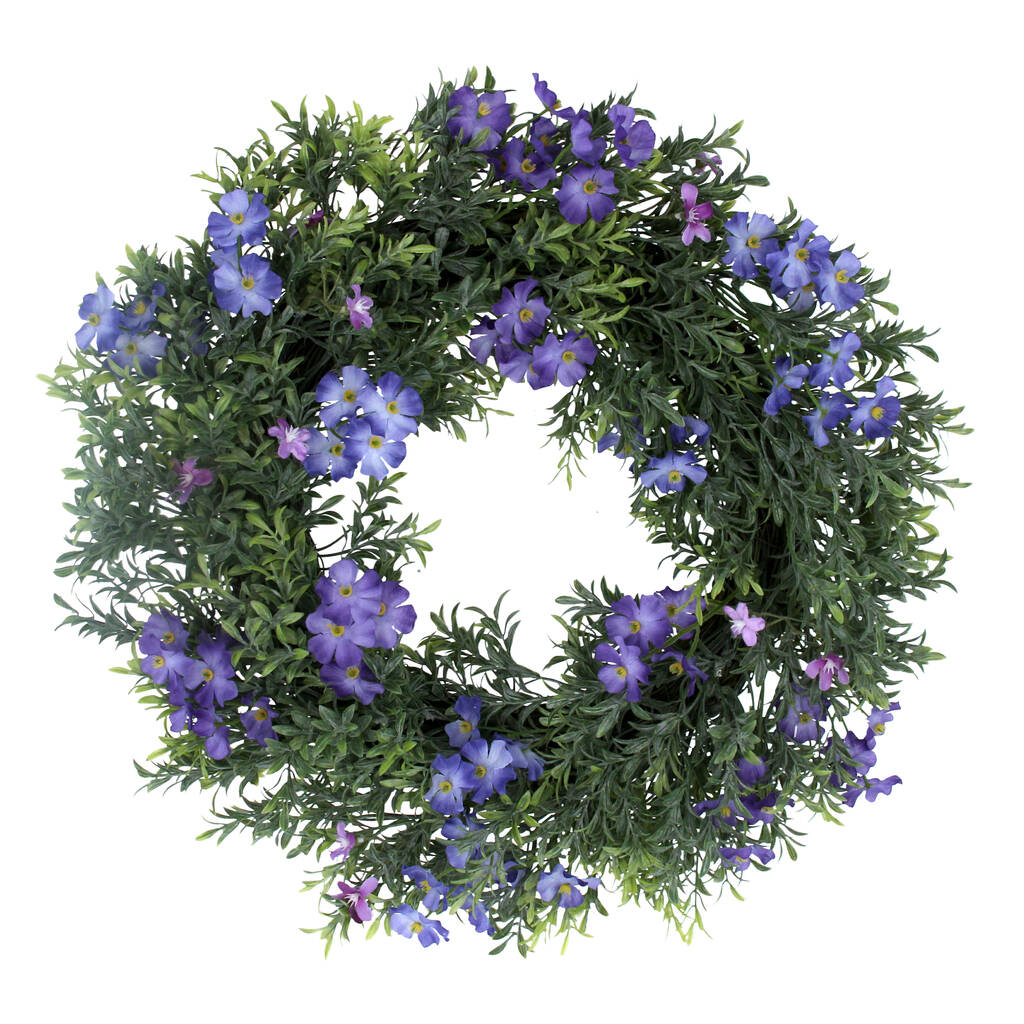 Forget Me Not Easter Wreath