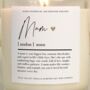 Mum Gift Mum Definition Candle, thumbnail 6 of 6