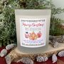 Personalised Christmas Teacher Gift Gingerbread Candle, thumbnail 1 of 10