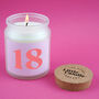 18 Large Clear Candle • 18th Birthday • Birthday Gift • Scented Glass Jar Candle • Humour • Just Because Candle • Gift Box, thumbnail 1 of 3