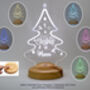 Night Lamp, Xmas Tree, Personalised Xmas Decoration, thumbnail 3 of 4