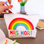 Personalised Rainbow Teacher Shopper Bag, thumbnail 4 of 4
