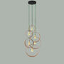 Customisable Six Pendant Wooden Cluster Light, thumbnail 5 of 9