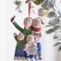Personalised Family Selfie Hanging Decoration, thumbnail 2 of 3