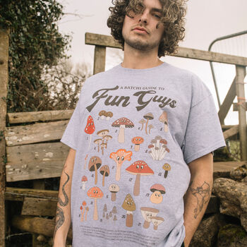 Fun Guys Men's Mushroom Guide T Shirt, 4 of 5