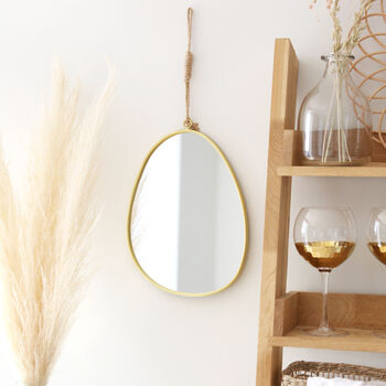Gold Pebble Mirror, 2 of 3