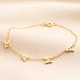 Sterling Silver Mama Charm Bracelet In Gold, thumbnail 1 of 4