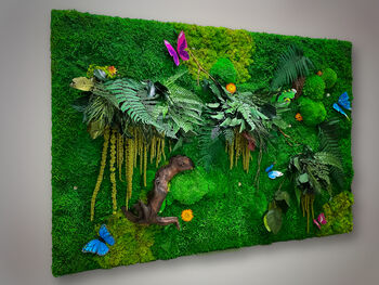Moss Wall Art With Preserved Flowers, 11 of 12