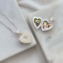 Sterling Silver Personalised Gemstone Locket Necklace, thumbnail 1 of 8