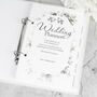 Personalised Floral Watercolour Wedding Planner, thumbnail 5 of 12